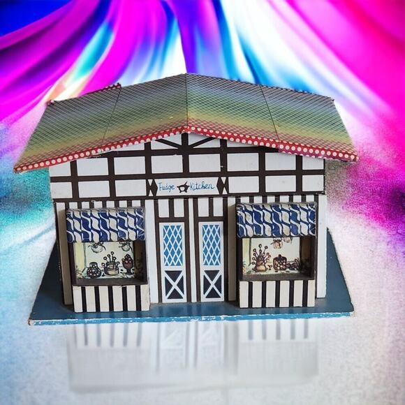 Vintage Farrington Fudge Kitchen Music Box Dancing Ballerina Rainbow Roof Works - Picture 1 of 16